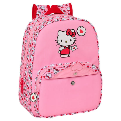 Mochila Hello Kitty 34cm adaptable SAFTA