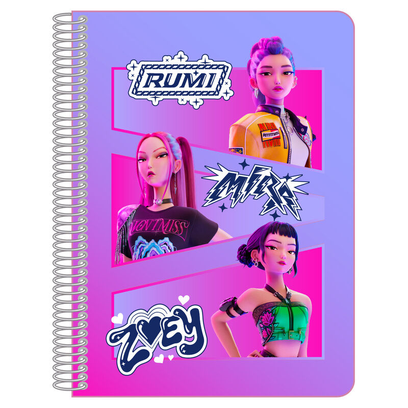 Cuaderno A5 Kpop Demon Hunters SAFTA