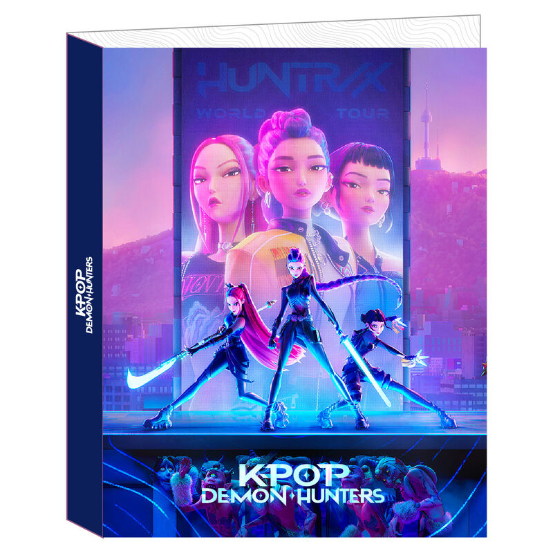 Carpeta Kpop Demon Hunters 4 anillas SAFTA