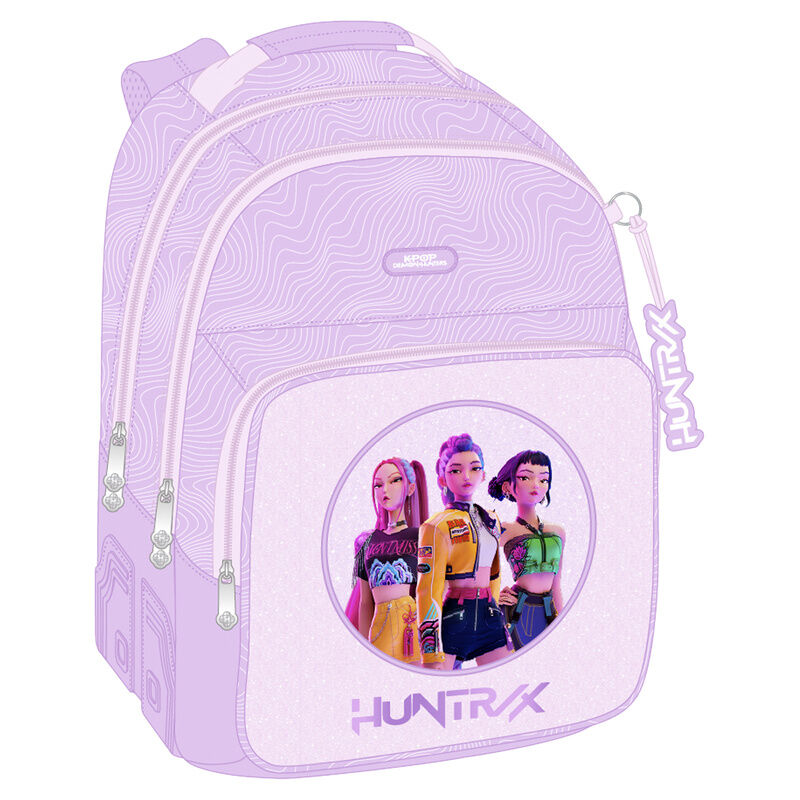 Mochila Iconic Kpop Demon Hunters 42cm adaptable SAFTA