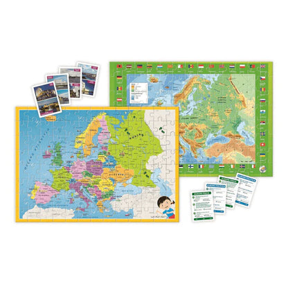 Juego puzzle Mapa Geo descubre Europa CLEMENTONI