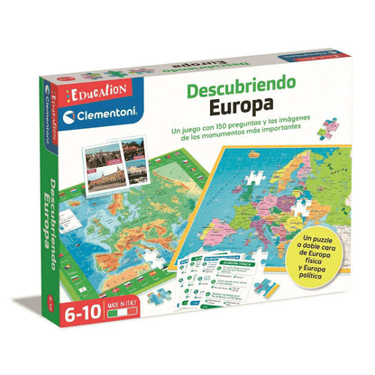 Juego puzzle Mapa Geo descubre Europa CLEMENTONI