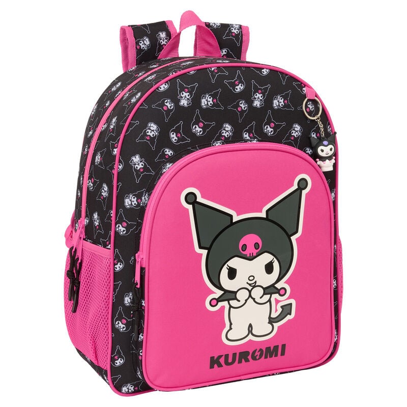 Mochila Kuromi Hello Kitty adaptable 42cm SAFTA
