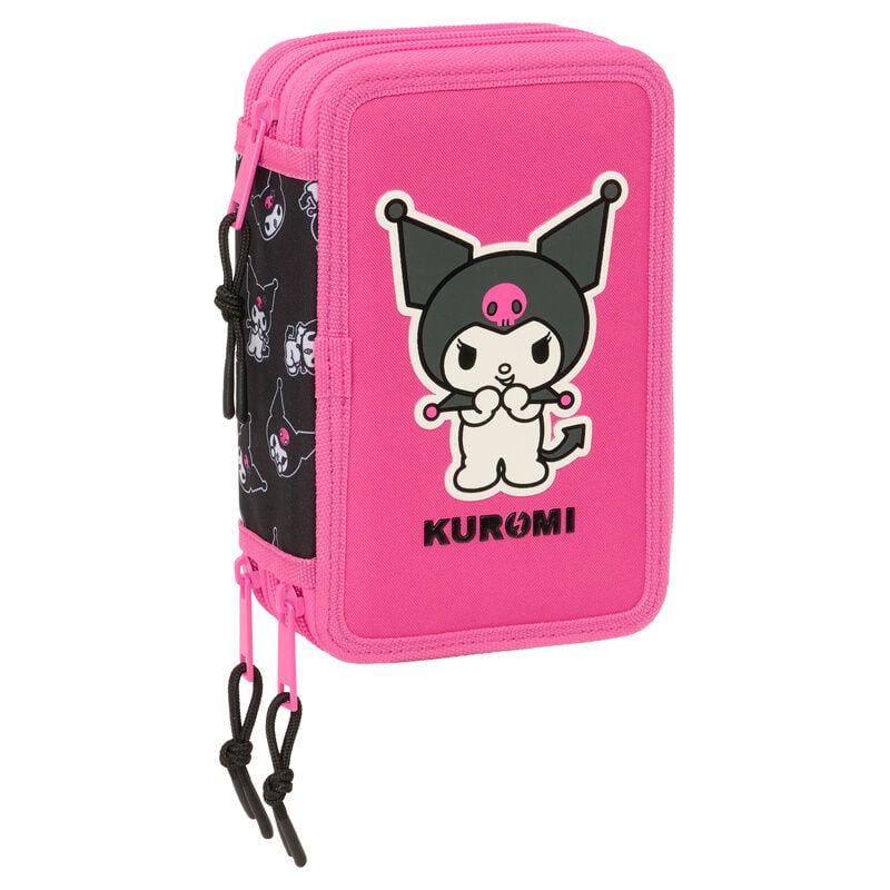 Plumier Kuromi Hello Kitty triple 37pzs SAFTA