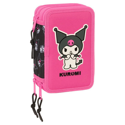 Plumier Kuromi Hello Kitty triple 37pzs SAFTA
