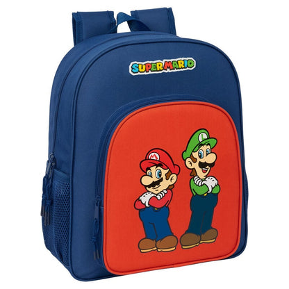 Mochila Mamma Mia Super Mario Bros 38cm adaptable SAFTA