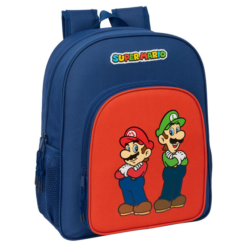 Mochila Mamma Mia Super Mario Bros 38cm adaptable SAFTA