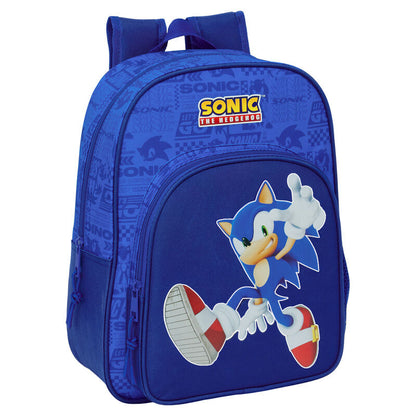 Mochila Sonic the Hedgehog 34cm adaptable SAFTA