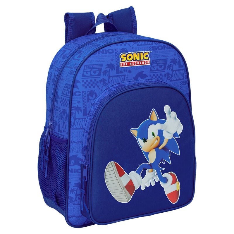 Mochila Sonic the Hedgehog 38cm adaptable SAFTA