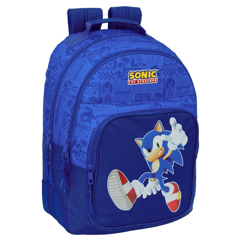 Mochila Sonic the Hedgehog 42cm adaptable SAFTA