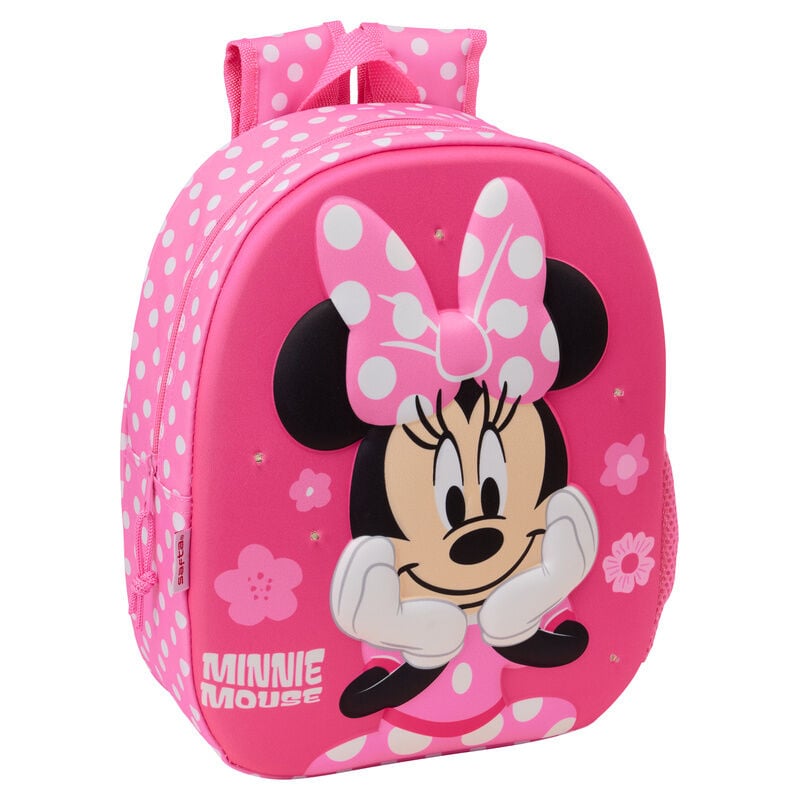 Mochila 3D LED Minnie Disney 33cm SAFTA