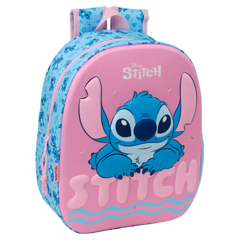 Mochila 3D LED Stitch Disney 33cm SAFTA
