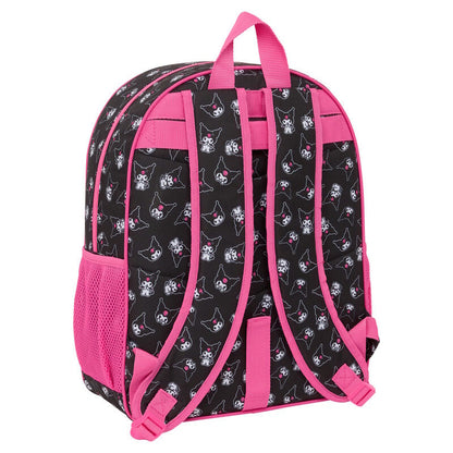 Mochila Kuromi Hello Kitty adaptable 42cm SAFTA