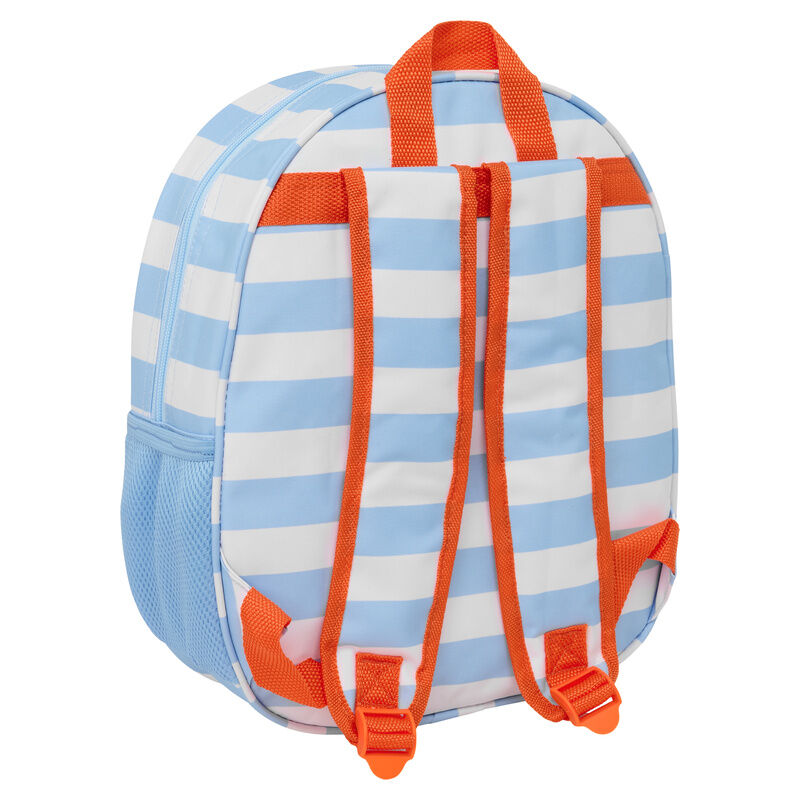 Mochila 3D LED Bluey 33cm SAFTA