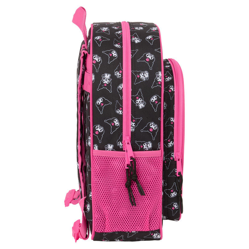 Mochila Kuromi Hello Kitty adaptable 38cm SAFTA