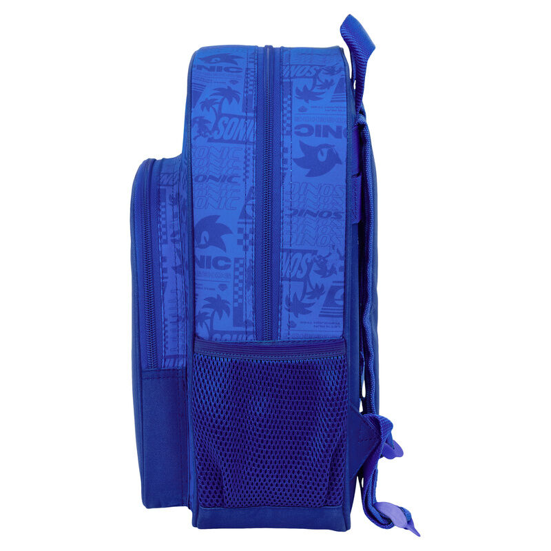 Mochila Sonic the Hedgehog 34cm adaptable SAFTA