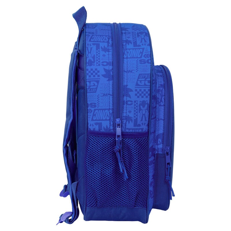 Mochila Sonic the Hedgehog 38cm adaptable SAFTA