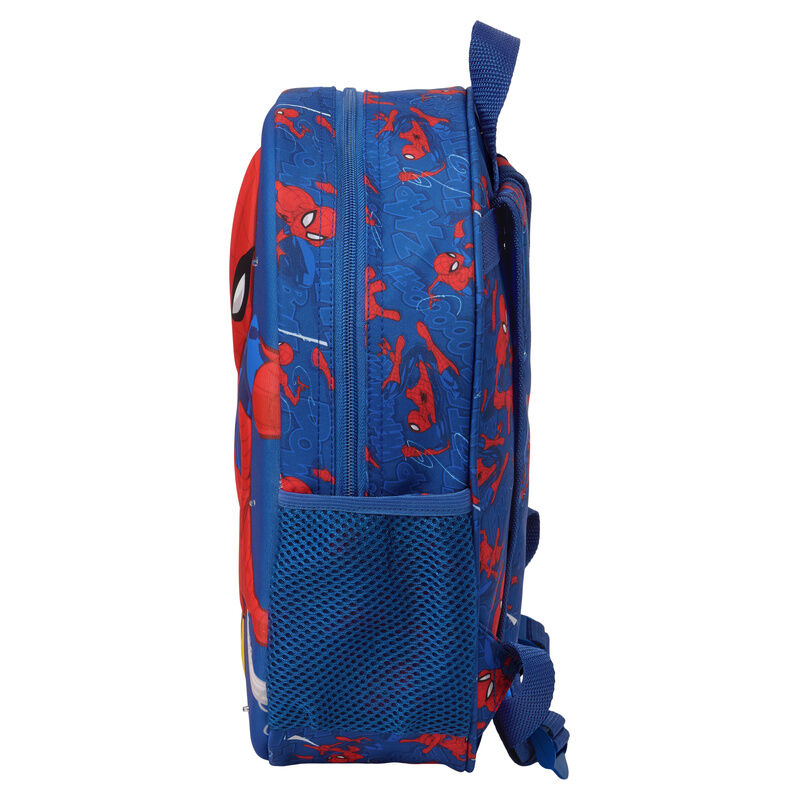 Mochila 3D LED Spiderman Marvel 33cm SAFTA