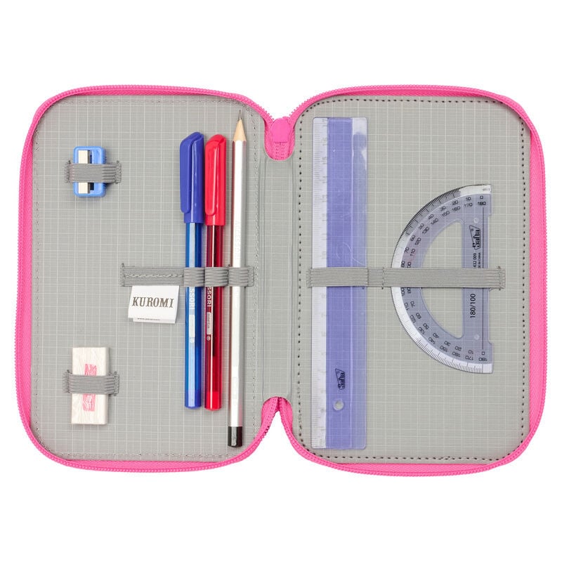 Plumier Kuromi Hello Kitty triple 37pzs SAFTA