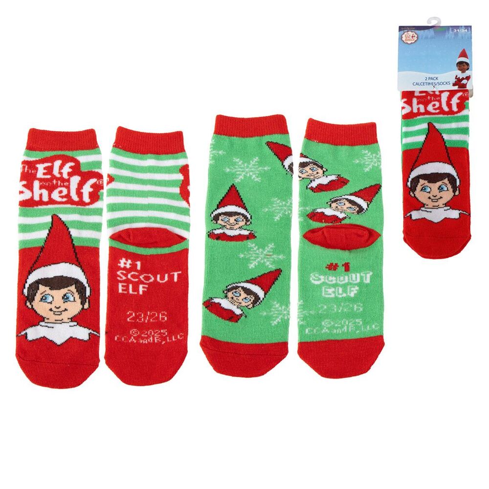 Set 2 pares calcetines The Elf on the Shelf CERDÁ