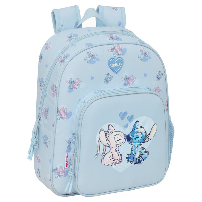 Mochila Stitch Disney 34cm adaptable SAFTA