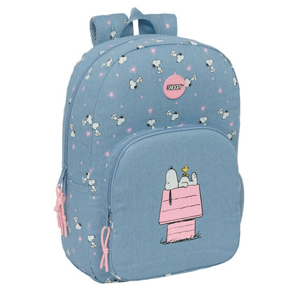 Mochila Snoopy Peanuts 46cm adaptable SAFTA