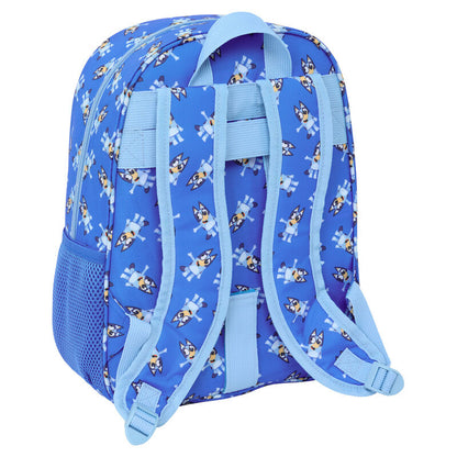 Mochila Lets Play Bluey 34cm adaptable SAFTA