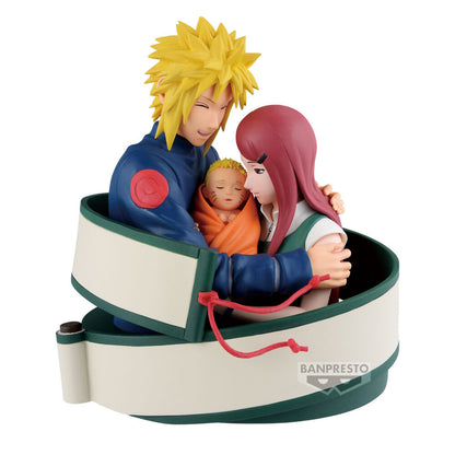 Figura Minato, Naruto & Kushina 13cm BANPRESTO