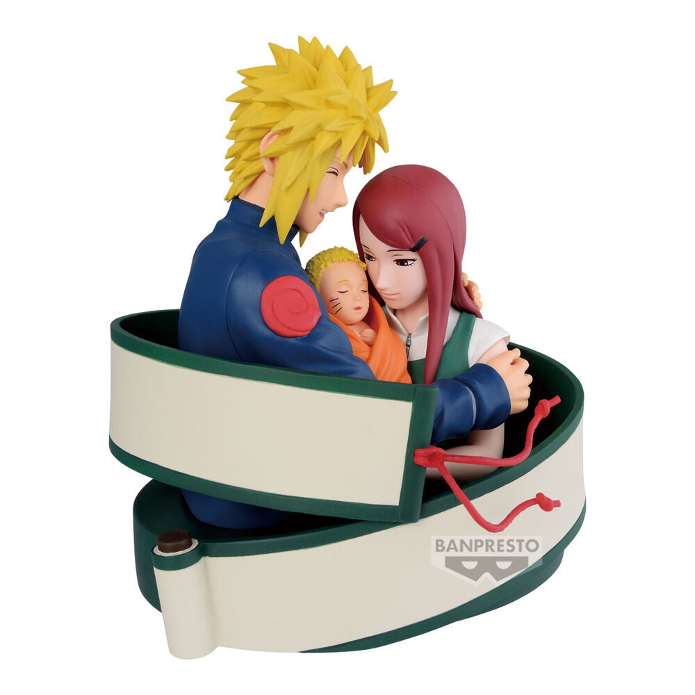 Figura Minato, Naruto & Kushina 13cm BANPRESTO