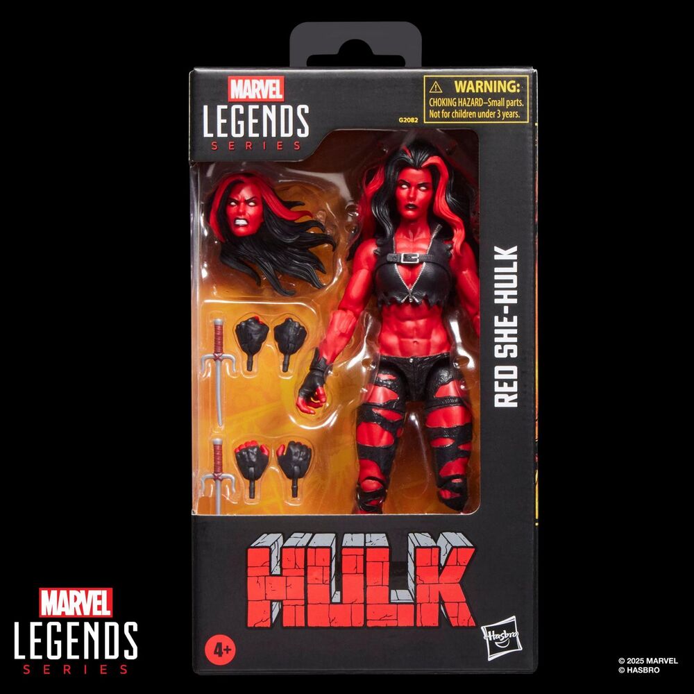 Figura Hulka Roja She-Hulk Marvel Legends 15cm HASBRO