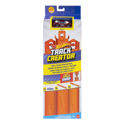 Set Basico Track Builder + Coche Hot Wheels MATTEL