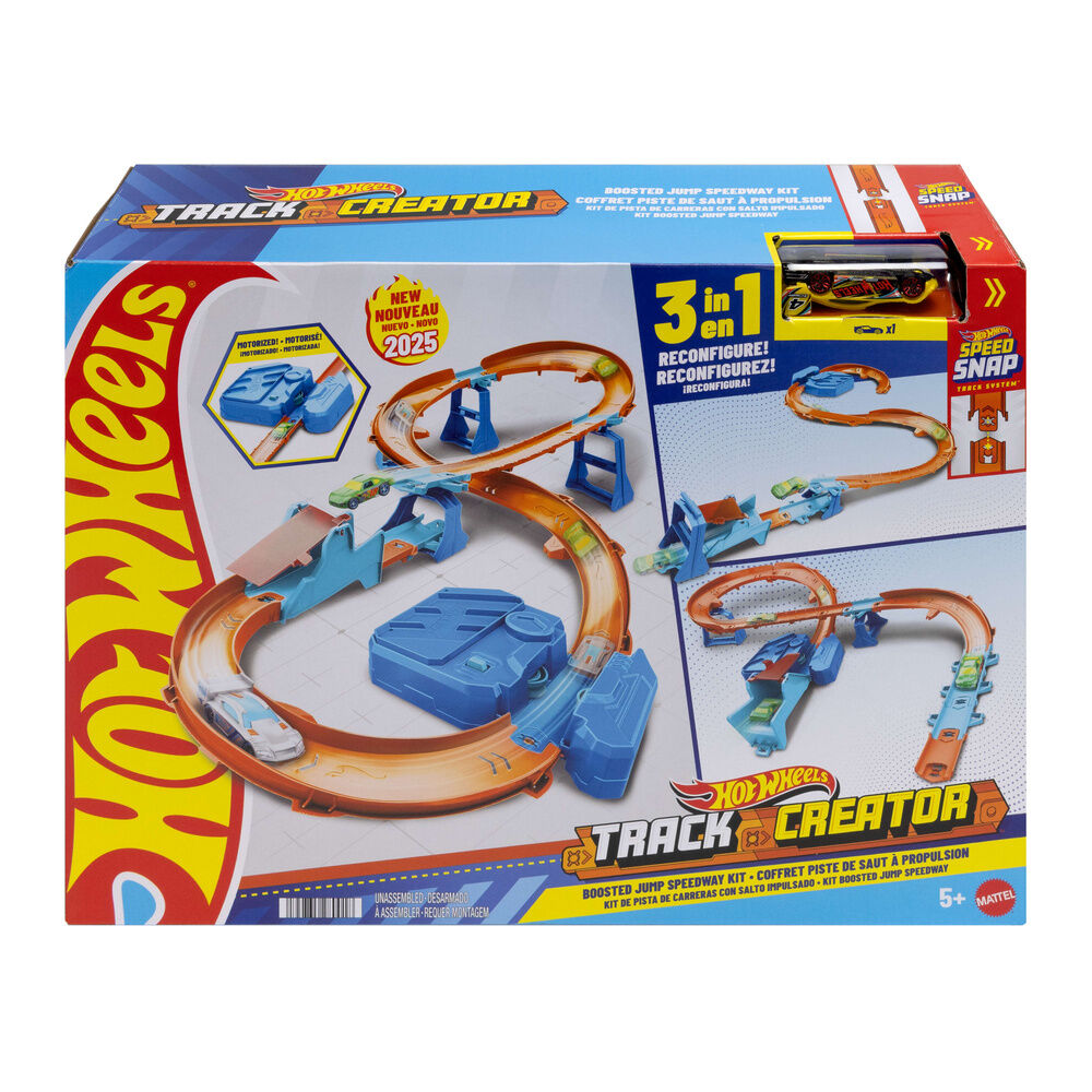 Pista Carreras con Salto Impulsado Hot Wheels MATTEL