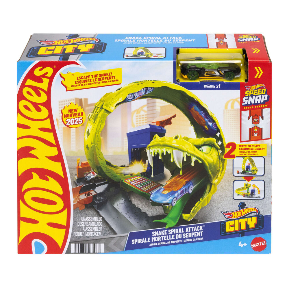 Pista City Ataque Espiral de Serpiente Hot Wheels MATTEL