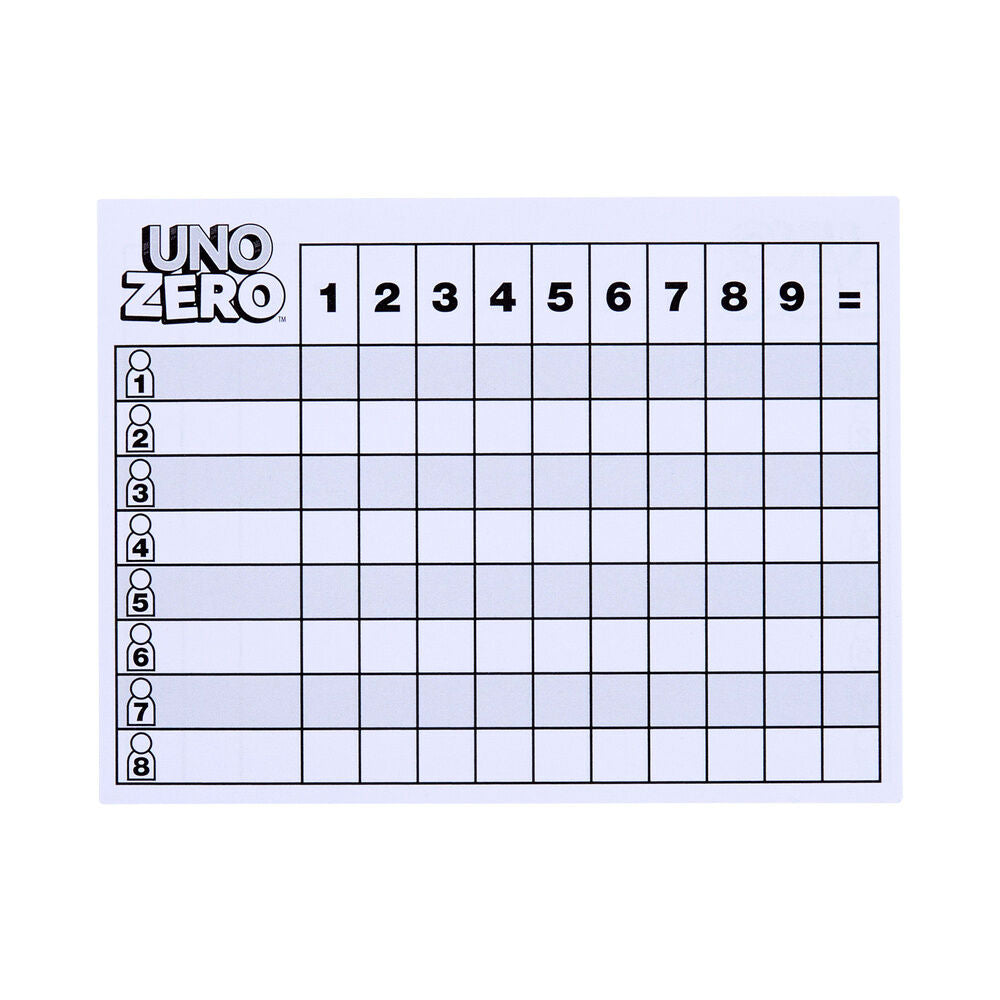 Juego cartas UNO Zero MATTEL