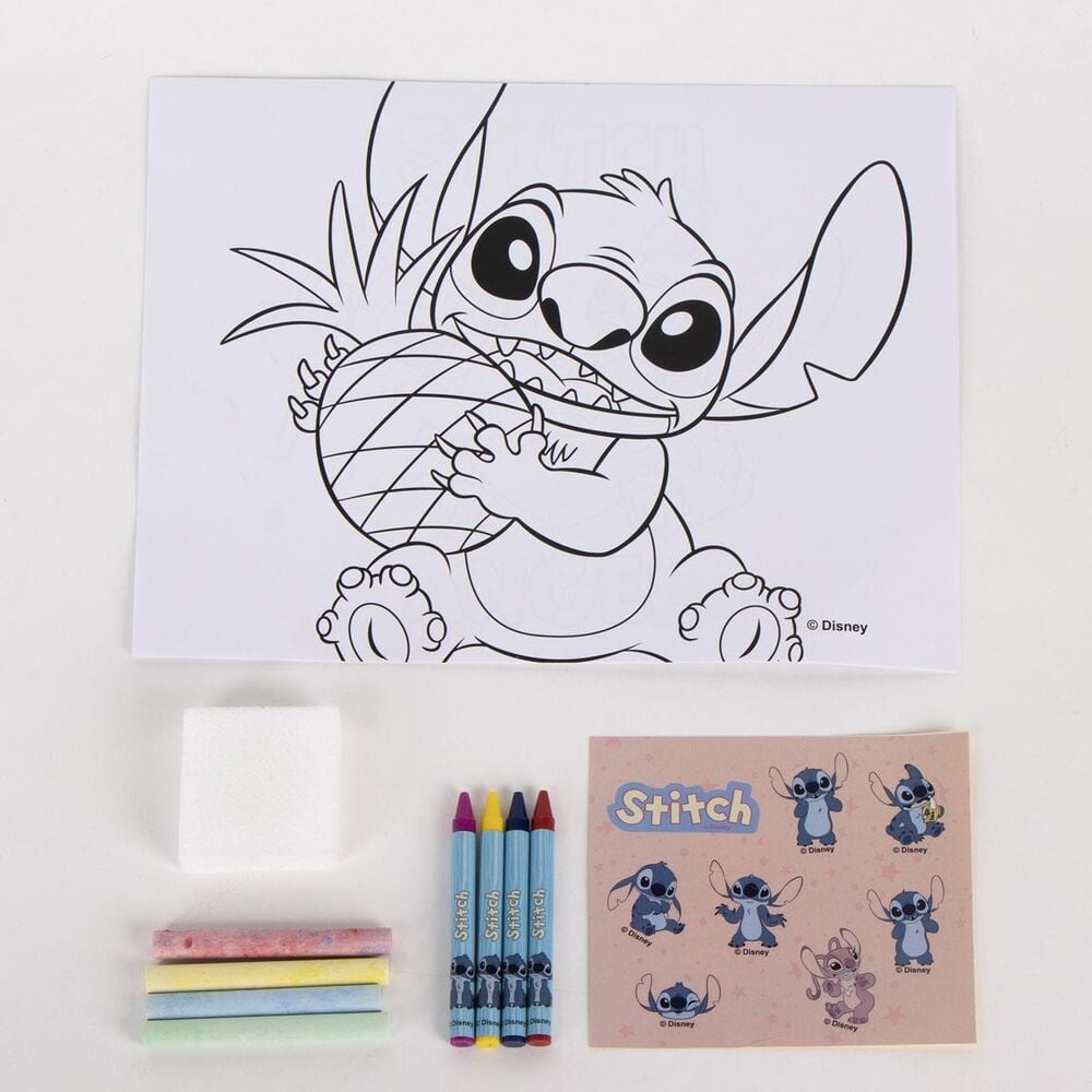 Set papeleria portatil Stitch Disney CERDÁ
