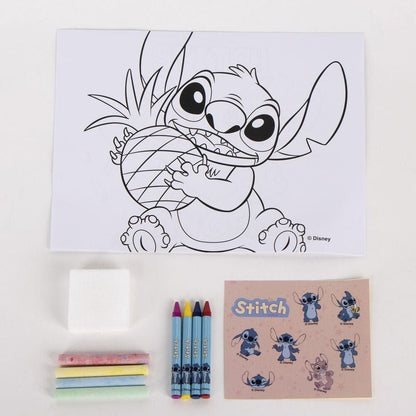 Set papeleria portatil Stitch Disney CERDÁ
