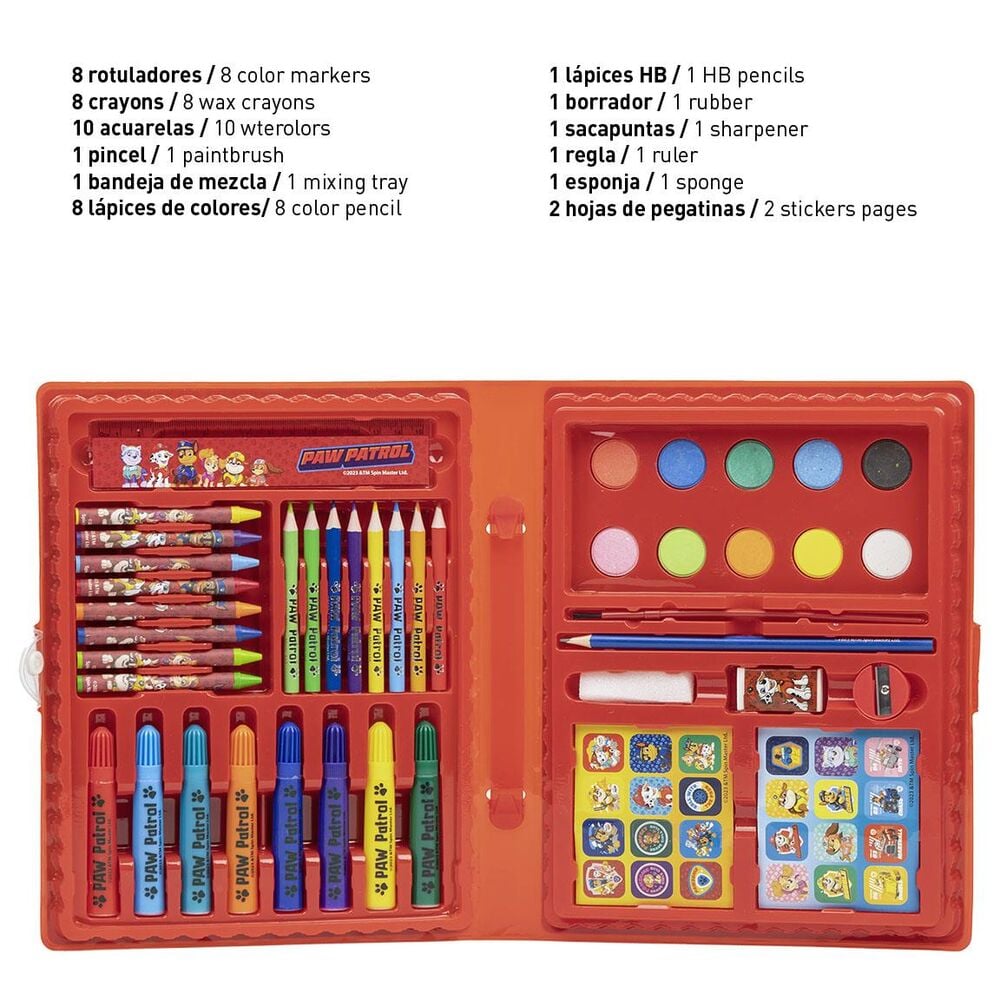 Set papeleria coloreable Patrulla Canina Paw Patrol CERDÁ