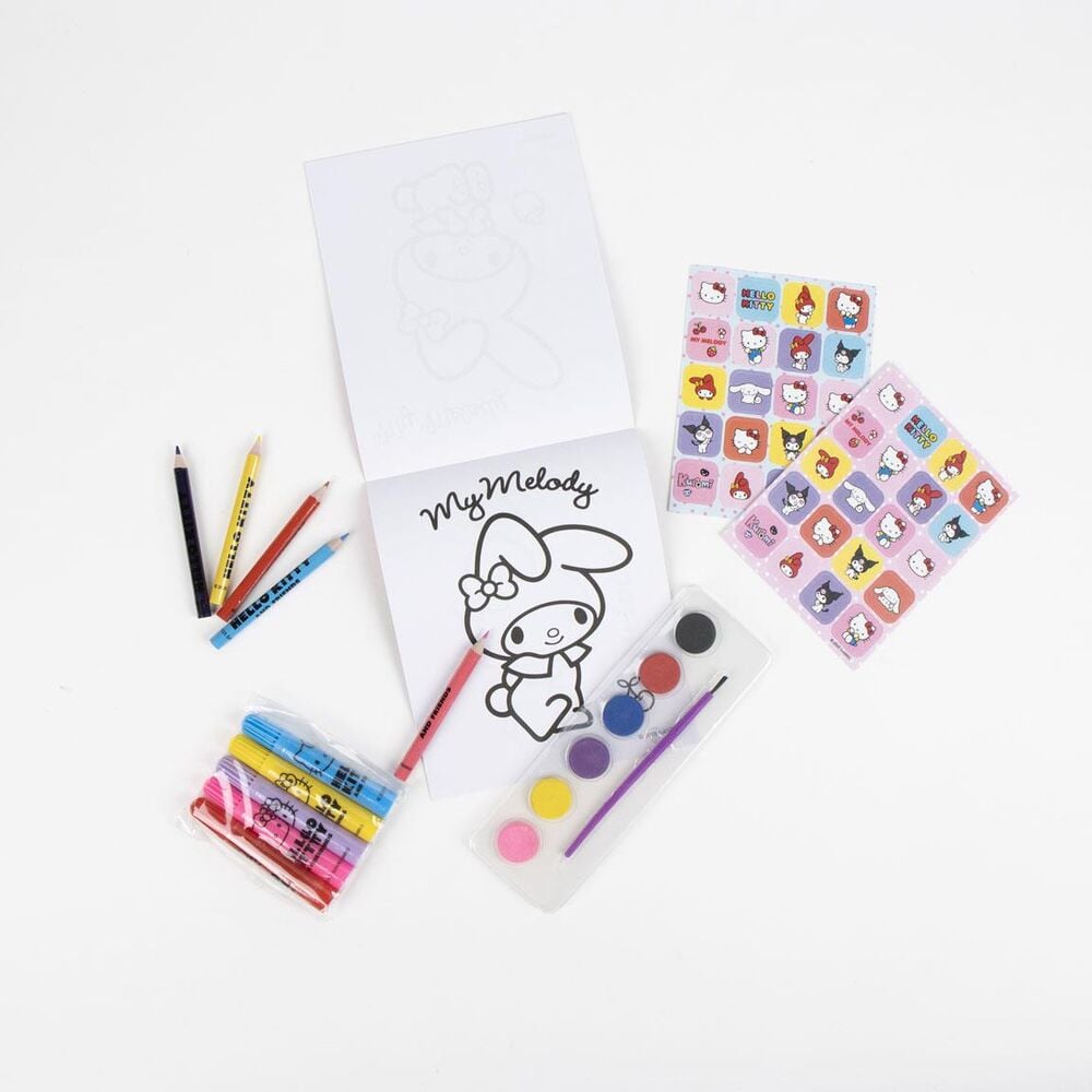 Set papeleria mochila Hello Kitty and Friends CERDÁ