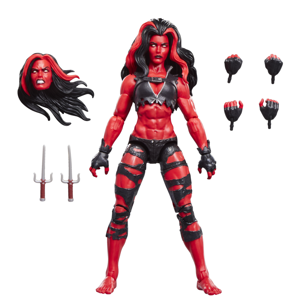 Figura Hulka Roja She-Hulk Marvel Legends 15cm HASBRO