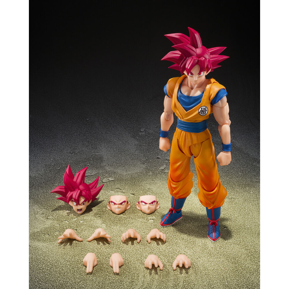 Figura S.H.Figuarts Super Saiyan God Son Goku God Aura Dragon Ball Super 14,5cm TAMASHII NATIONS