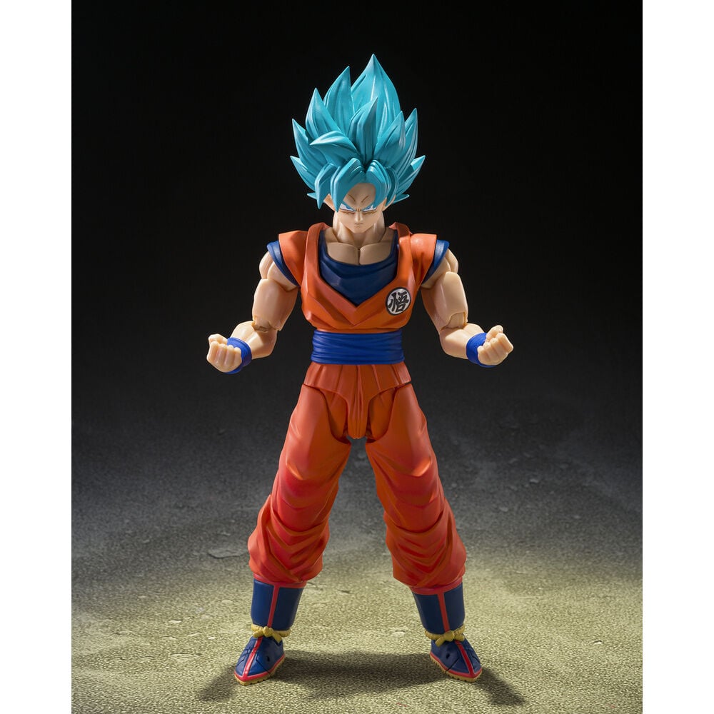 Figura S.H.Figuarts Super Saiyan God Super Saiyan Son Goku Blue Power Transcending Limits Dragon Ball Super 14,5cm TAMASHII NATIONS