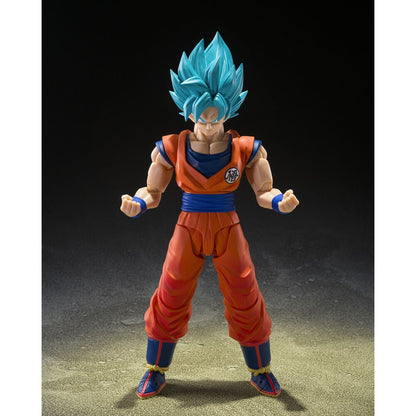 Figura S.H.Figuarts Super Saiyan God Super Saiyan Son Goku Blue Power Transcending Limits Dragon Ball Super 14,5cm TAMASHII NATIONS