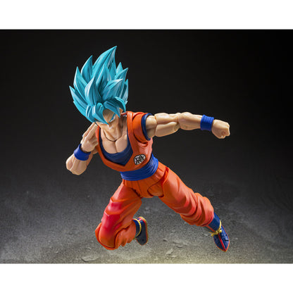 Figura S.H.Figuarts Super Saiyan God Super Saiyan Son Goku Blue Power Transcending Limits Dragon Ball Super 14,5cm TAMASHII NATIONS