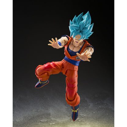 Figura S.H.Figuarts Super Saiyan God Super Saiyan Son Goku Blue Power Transcending Limits Dragon Ball Super 14,5cm TAMASHII NATIONS