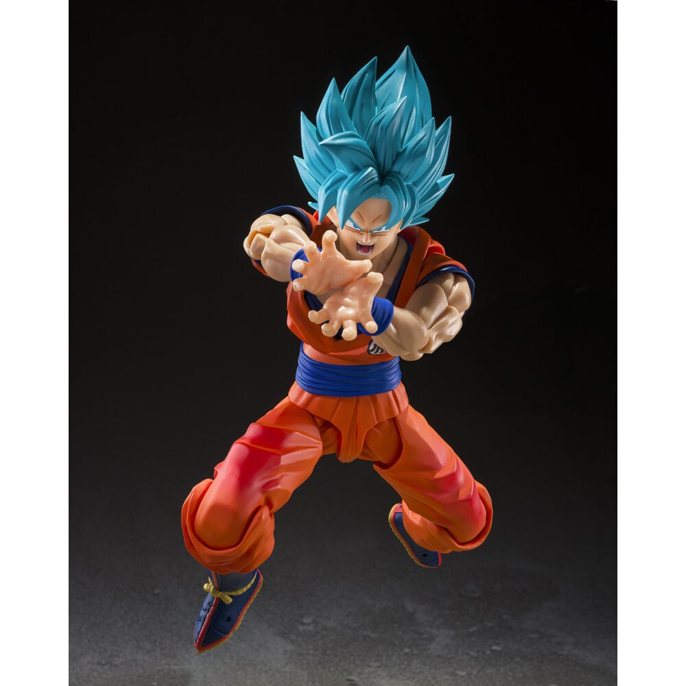 Figura S.H.Figuarts Super Saiyan God Super Saiyan Son Goku Blue Power Transcending Limits Dragon Ball Super 14,5cm TAMASHII NATIONS