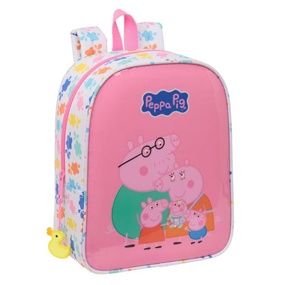 Mochila Baby Pig Peppa Pig 27cm adaptable SAFTA