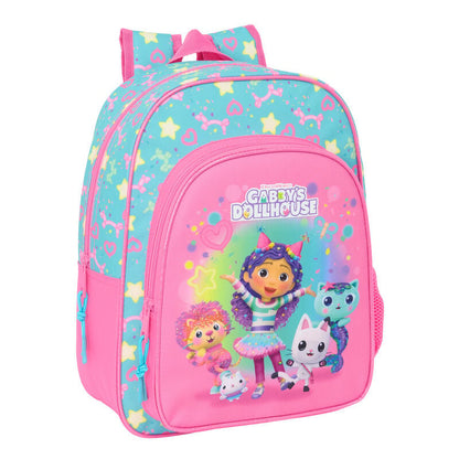 Mochila Confetti La Casa de Muñecas de Gabby 34cm adaptable SAFTA