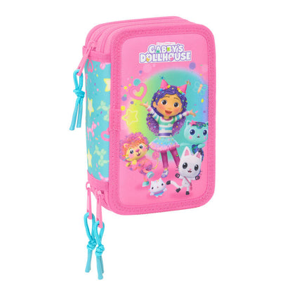 Plumier Confetti La Casa de Muñecas de Gabby triple 37pzs SAFTA