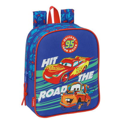 Mochila Cars Disney Pixar 27cm adaptable SAFTA