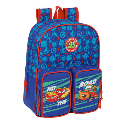 Mochila Cars Disney Pixar 33cm adaptable SAFTA
